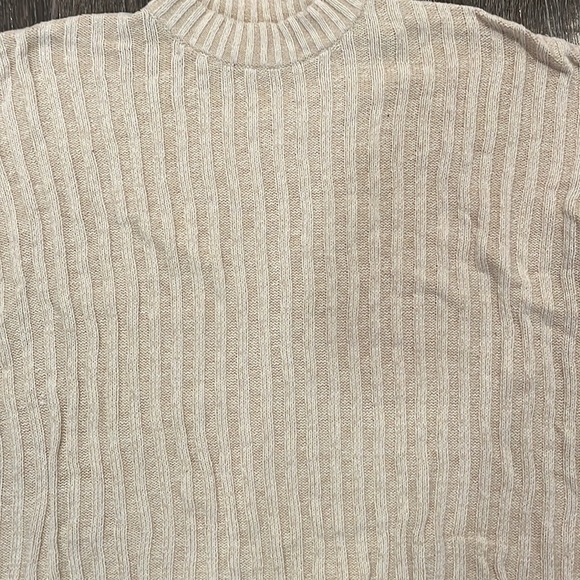 Oatmeal Mock Neck Sweater - Picture 2 of 4